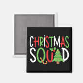 Funny Christmas Squad Familienurlaub Magnet (Vorderseite/Rückseite)