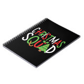 Funny Christmas Squad Familienurlaub Notizblock (Linke Seite)