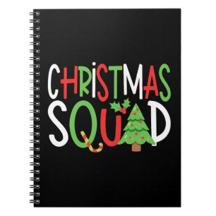 Funny Christmas Squad Familienurlaub Notizblock