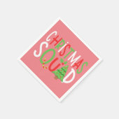 Funny Christmas Squad Familienurlaub Serviette (Ecke)