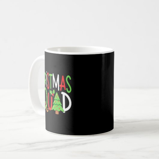 Funny Christmas Squad Family Holiday T Shirt  Kaffeetasse (Vorderseite Links)