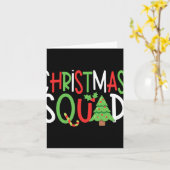 Funny Christmas Squad Family Holiday T Shirt Karte (Gelbe Blume)