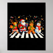 Funny Christmas Squad Santa Gingerbread Xmas Men W Poster (Vorne)