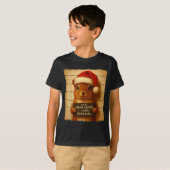Funny Christmas Squirrel - Cute Squirrel Santa Hat T-Shirt (Vorne ganz)