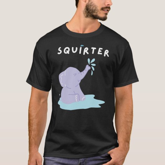 Funny Christmas Squirter Meme Elephant I love Squi T-Shirt (Vorderseite)