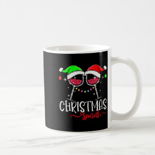 Funny Christmas Srits Gles Of Wine Party Xmas Paja Kaffeetasse (Rechts)