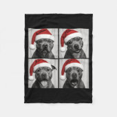 Funny Christmas Staffordshire Bull Terrier Santa P Fleecedecke (Vorderseite)