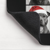 Funny Christmas Staffordshire Bull Terrier Santa P Mousepad (Ecke)