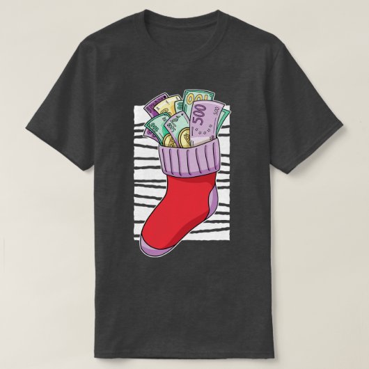 Funny Christmas Strumpf Stuffen T-Shirt (Design vorne)