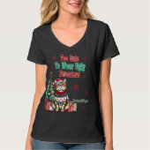 Funny Christmas Sweater Sprichwort für festlichen  T-Shirt (Vorderseite)