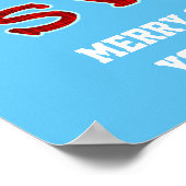 Funny Christmas Swole Santa Claus | Benutzerdefini Poster (Ecke)