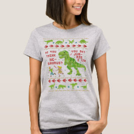 Funny Christmas T Rex Dinosaur Pun Spaß Imitate St T-Shirt