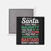 Funny Christmas T Shirt Magnet (Vorderseite/Rückseite)