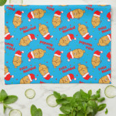 Funny Christmas Tamales Pattern Geschirrtuch (Gefaltet)