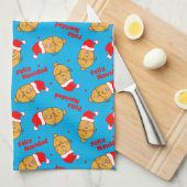 Funny Christmas Tamales Pattern Geschirrtuch (Viertel Falte)