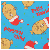 Funny Christmas Tamales Pattern Stoff (Nahaufnahme)