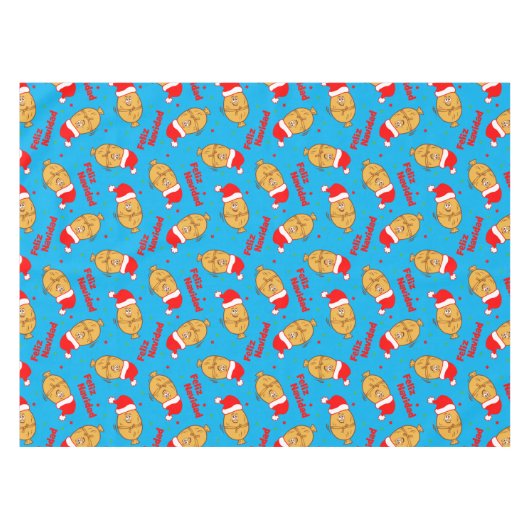 Funny Christmas Tamales Pattern Tischdecke (Vorderseite (Horizontal))