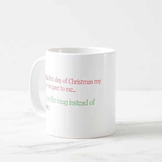 Funny Christmas Tasse Mitarbeiter Geschenk (Vorderseite Links)