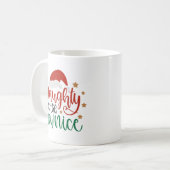 Funny Christmas Tasse Naughty ist neu Nice (Vorderseite Links)