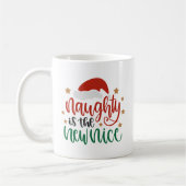 Funny Christmas Tasse Naughty ist neu Nice (Links)