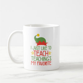 Funny Christmas Teacher Sprichwort | Lehrerin Elf Kaffeetasse