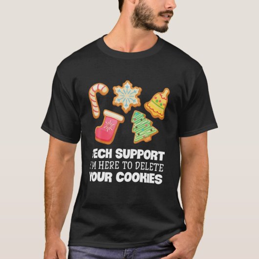 Funny Christmas Tech Support Computer IT Xmas Cook T-Shirt (Vorderseite)