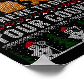 Funny Christmas Tech Suprt Computer Poster (Ecke)