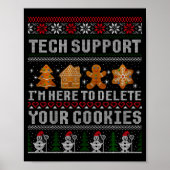 Funny Christmas Tech Suprt Computer Poster (Vorne)