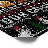 Funny Christmas Tech Suprt Computer T Shirt Poster (Ecke)