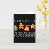 Funny Christmas Tech Suprt I'm Here To Delete Your Karte (Gelbe Blume)