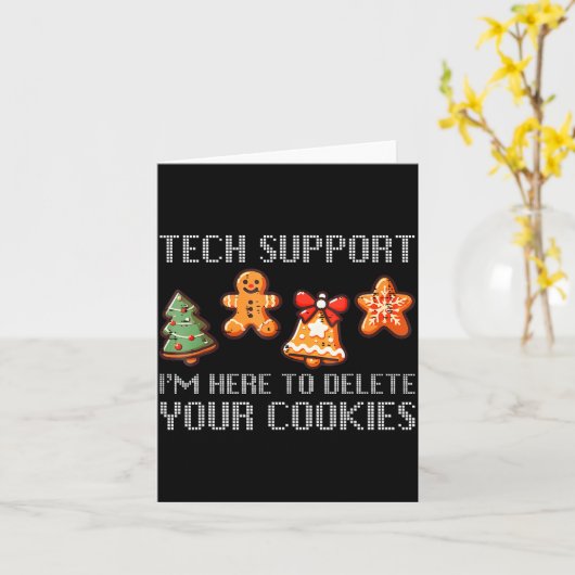 Funny Christmas Tech Suprt I'm Here To Delete Your Karte (Gelbe Blume)