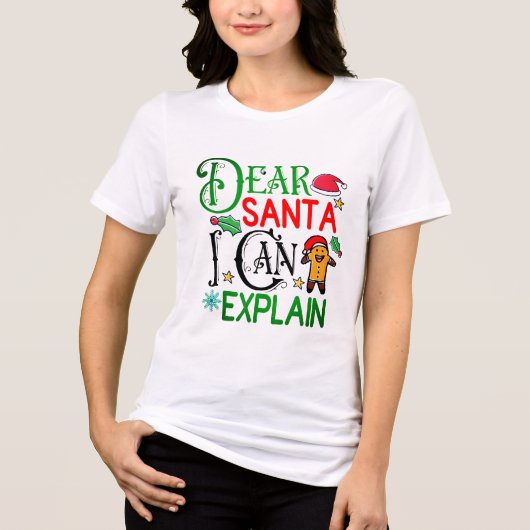 Funny Christmas tee mit einem fröhlichen Design (Vorderseite)