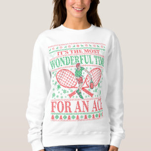 FUNNY CHRISTMAS TENNIS QUOTES UGLY SWEATER SWEATSHIRT