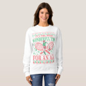 FUNNY CHRISTMAS TENNIS QUOTES UGLY SWEATER SWEATSHIRT (Vorne ganz)