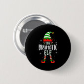 Funny Christmas The Dramatic Elf Family Matching X Button (Vorne & Hinten)