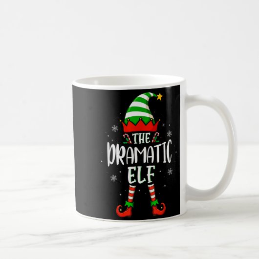 Funny Christmas The Dramatic Elf Family Matching X Kaffeetasse (Rechts)