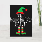 Funny Christmas The Home Builder Elf Developer Arc Karte (Vorderseite)