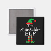 Funny Christmas The Home Builder Elf Developer Arc Magnet (Vorderseite/Rückseite)