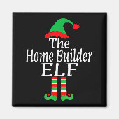 Funny Christmas The Home Builder Elf Developer Arc Magnet (Vorne)