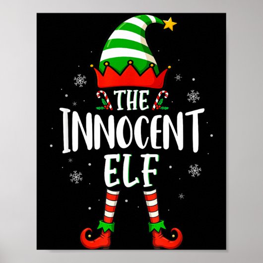 Funny Christmas The Innocent Elf Family Matching X Poster (Vorne)
