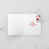 Funny Christmas Thinking Weihnachten Santa Sweethe Karte (Innenseite)