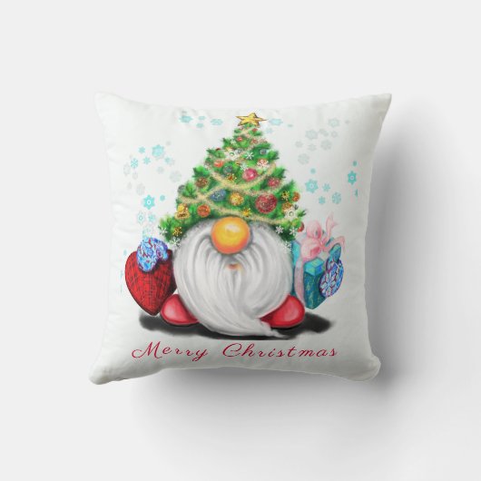 Funny Christmas Throw Kissengenom mit Geschenken Kissen (Rückseite)