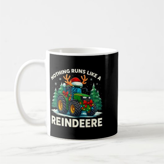 Funny Christmas Tractor Nothing Runs Like A Reinde Kaffeetasse (Links)