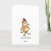 Funny Christmas Tree Dim Bulb Feiertagskarte (Rückseite)