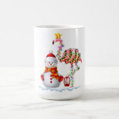 Funny Christmas Tree Flamingo Hat Santa Best Weihn Kaffeetasse (Mittel)