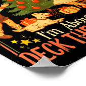 Funny Christmas Tree Kids Xmas From The Windows To Poster (Ecke)