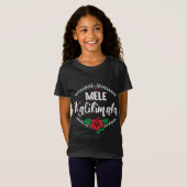 Funny Christmas Tree Lights Ugly Sweater Mele Kali T-Shirt (Vorne ganz)