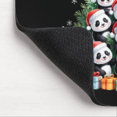 Funny Christmas Tree Panda Family Xmas Pajamas Mousepad (Ecke)