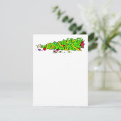 Funny Christmas Tree Spaß Feiertagskarte (Stehend Vorderseite)