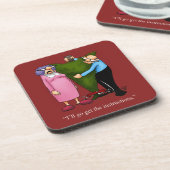 Funny Christmas Tree Spaß Untersetzer Set (Linke Seite)